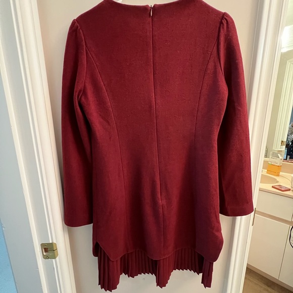 Vintage Oil Painting Flowers Printed Long Sleeved Dress - Picture 4 of 5